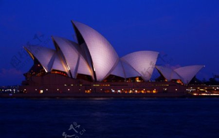 澳大利亚悉尼夜景悉尼歌剧院图片