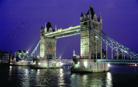 英国伦敦双子桥图片