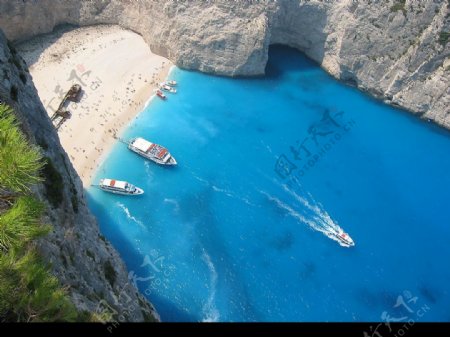 希腊海湾图片