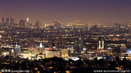 洛杉矶夜景图片