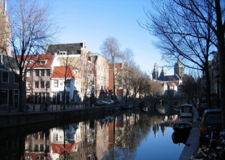 阿姆斯特丹市中心的早晨图片