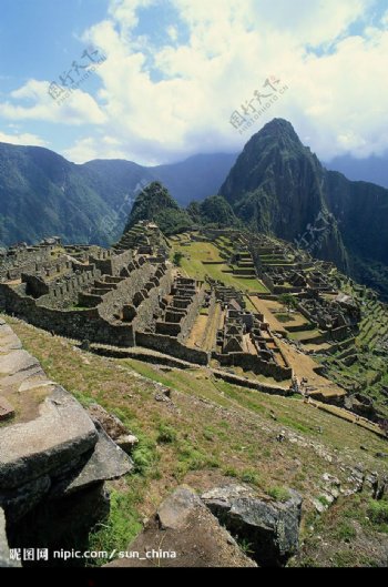 南美洲印加文明城池遗址图片