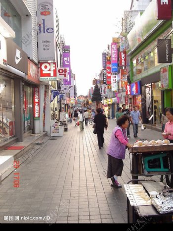 韩国购物街图片