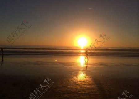 加州Monica海滩图片