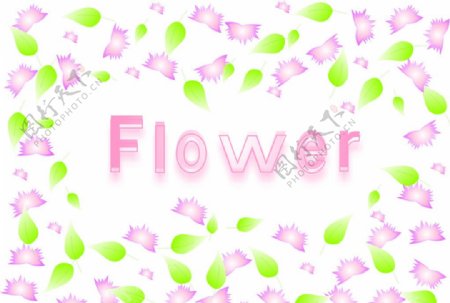 水晶字体花flower图片