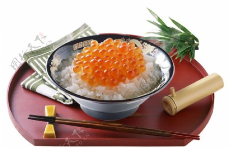 鱼籽米饭图片