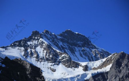 阿尔卑斯山脉少女峰图片