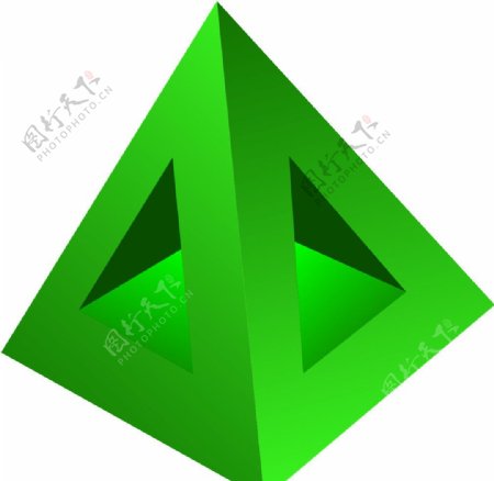立体三角形图片