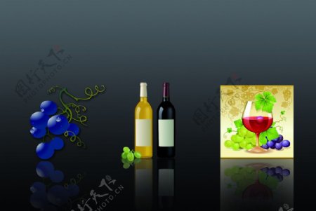 葡萄葡萄酒葡萄酒杯图片