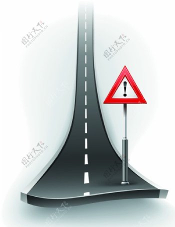 公路道路矢量素材图片