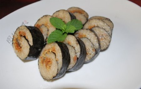 台灣素食海苔捲壽司海苔捲图片