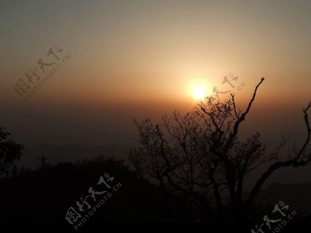 梵净山夕阳图片