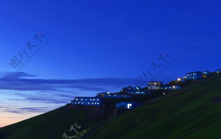 山川夜景图片