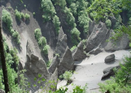 长白山大峡谷奇石图片