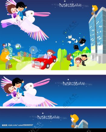 韩国插画可爱儿童系列图片