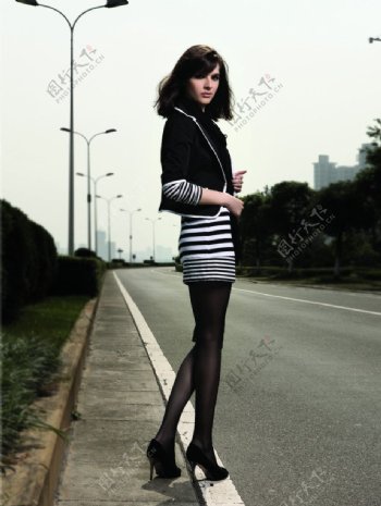 女装高清时尚品牌外国模特JPG图片