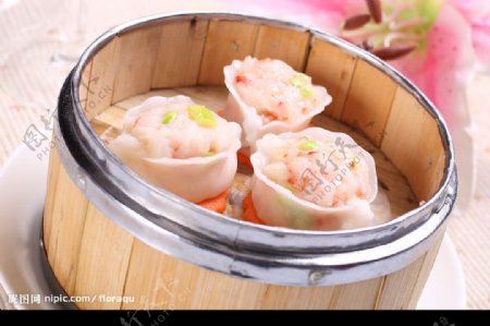 鲜虾带子饺图片