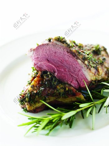 西餐羊肉菜式图片