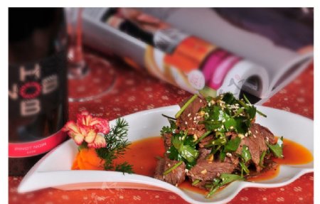 中餐紫菜牛肉图片