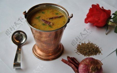 印度菜香焖黄扁豆图片