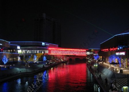 苏州圆融桥夜景图片