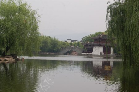 绣湖公园图片