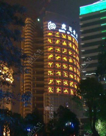 广州亚运LED夜景图片