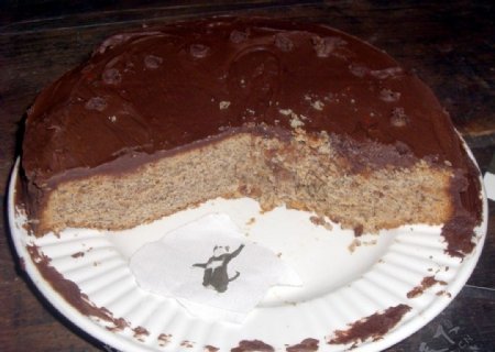 榛子褐色黄油蛋糕图片