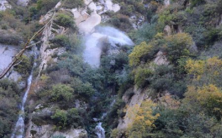 白石山十瀑峡图片