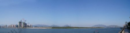 清远北江全景图图片