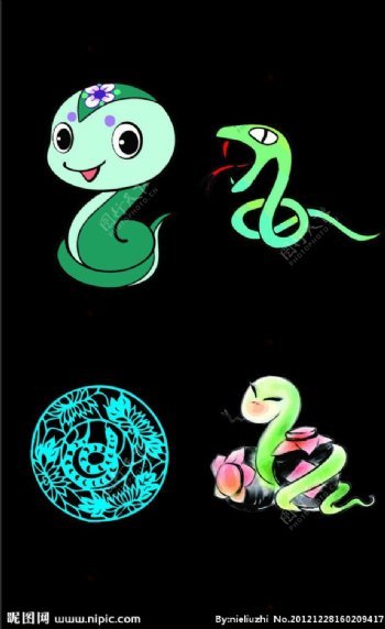 蛇年吉祥图片
