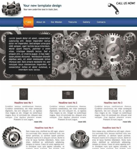 网站模板网页模板设计图片