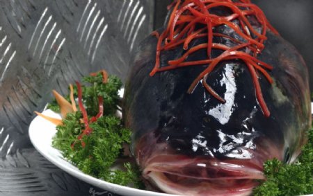 火锅菜品鱼头图片
