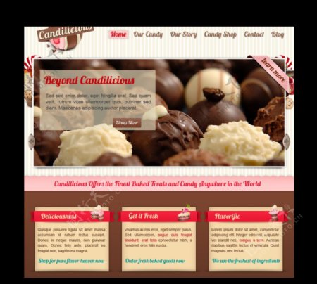 巧克力网站图片