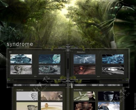 生态植物园网站设计图片