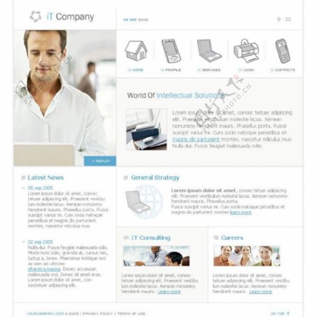IT行业类网站设计图片