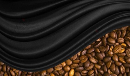 丝绸咖啡豆图片
