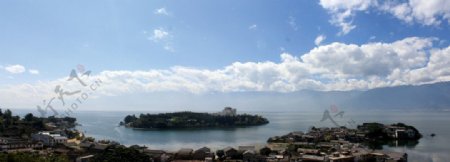 洱海风情岛全景图片
