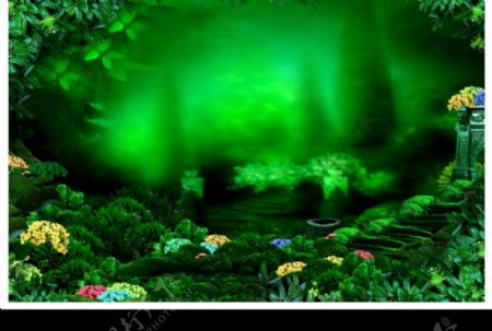 绿色的精灵王国图片