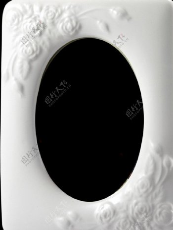 白色陶瓷相框图片