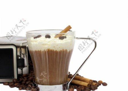热奶咖啡图片