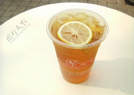 柠檬红茶图片