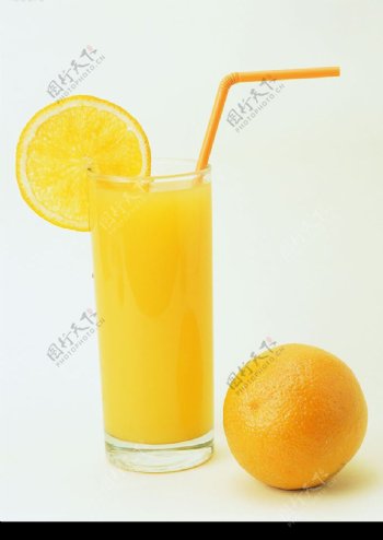 橙汁橙子图片