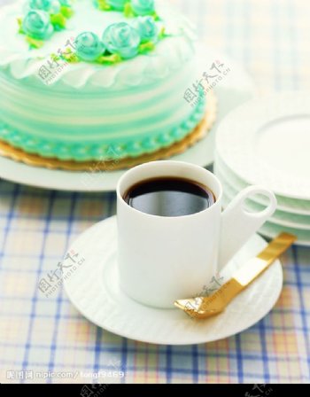 咖啡蛋糕图片