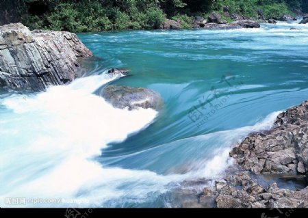 高清风景照清溪自然47瀑布图片