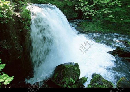 高清风景照清溪自然27瀑布图片