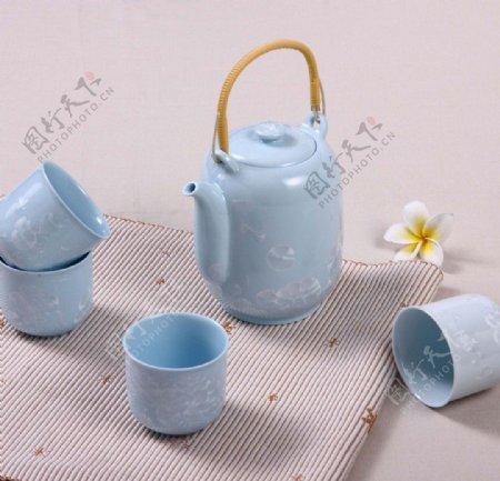 冰花瓷茶具图片