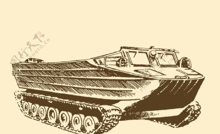 苏联k61式水陆输送车图片