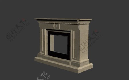 壁炉模型图片