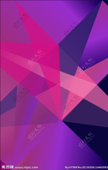 背景三角紫色图片